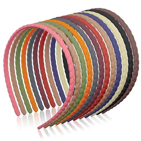 Amazon PZO 12 Pcs Fashion Plastic Headbands For Women 8 Mm Thin