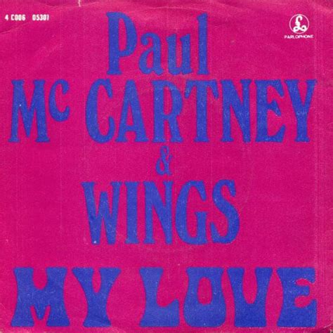 Paul Mccartney And Wings My Love 1973 Vinyl Discogs