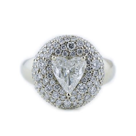 Heart Diamond Pave Diamond Ring Abby Sparks Jewelry