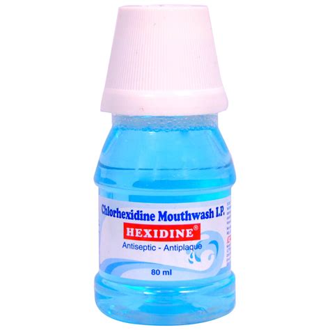 Hexidine Antiseptic Antiplaque Mouthwash 80 Ml Price Uses Side