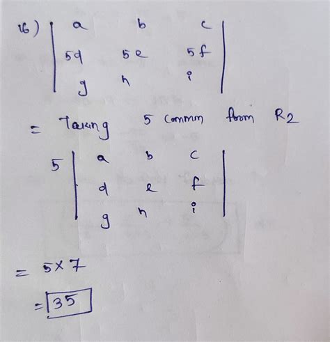 Solved Find The Determinants In Exercises Where A B E A