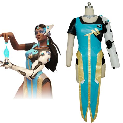 Ow Cosplay Symmetra Cosplay Costume Adult Women Cosplay Outfit Deluxe Cosplay Costume Free