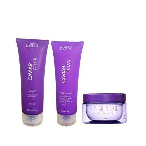 Kit K Pro Caviar Shampoo Ml Condicionador Ml Leave In Ml