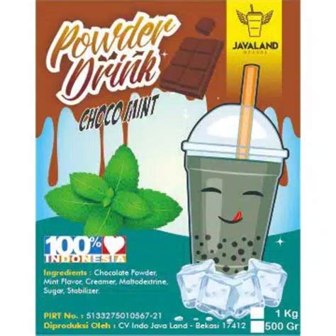 jual bubuk minuman choco mint indonesiashopee indonesia