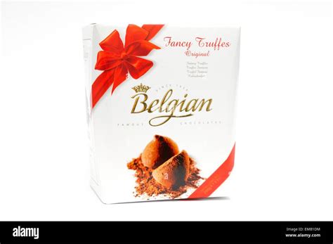 Belgian fancy chocolate truffles Stock Photo - Alamy