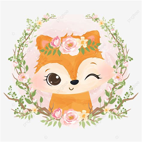 Adorable Baby Vector Design Images Adorable Baby Fox Illustration In