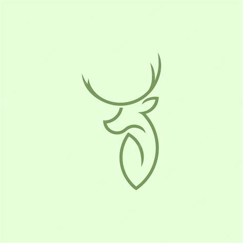 Premium Vector Deer Line Art Logo Design