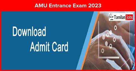 Amu Entrance Exam Hall Ticket Released For Ba Bsc Bcom Courses