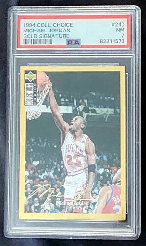 Collectors Choice Gold Signature Michael Jordan Psa Grade