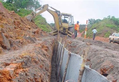 SUBDRENAJE EN LA CARRETERA IQUITOS NAUTA Maccaferri Perù