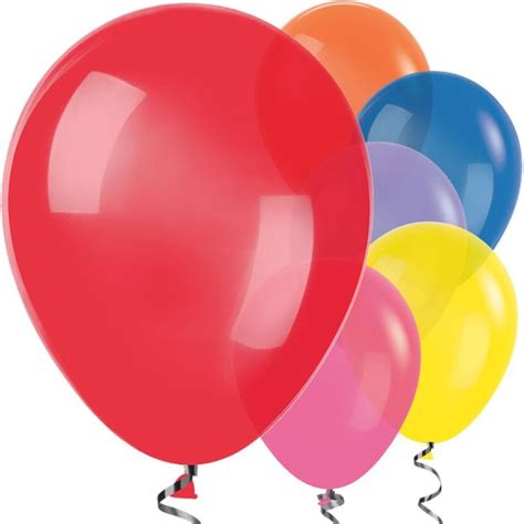 Multi-coloured Balloons - 12" Latex Balloons (50pk) | Party Delights