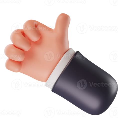 Hands Gestures 3d Cartoon 24560770 Png