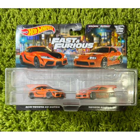風火輪 Hot Wheels Premium 汽車文化 玩命關頭 雙車套裝 GR Supra 牛魔王 雙車組 蝦皮購物