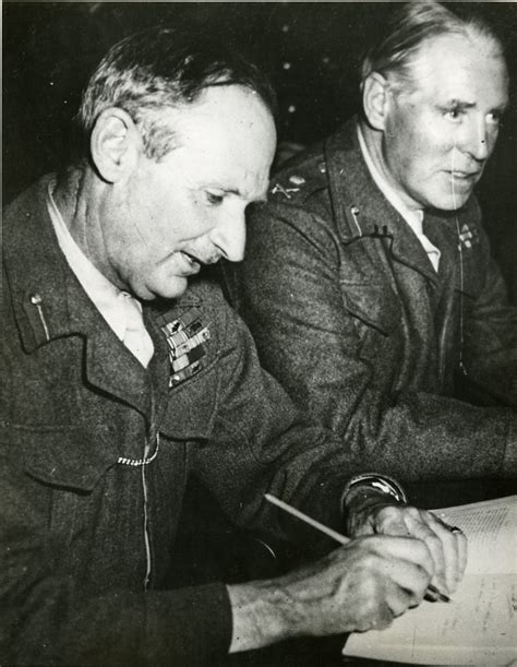 Field Marshall Sir Bernard Monty Montgomery Signing Occupation Pact