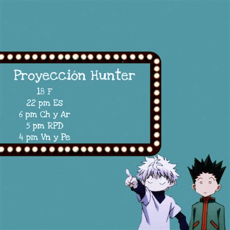 Proyección Hunter •hunter X Hunter• Amino