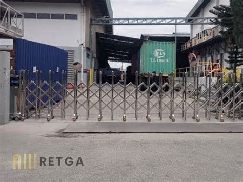 Motorized Stainless Steel 304 Retractable Gate RETGA