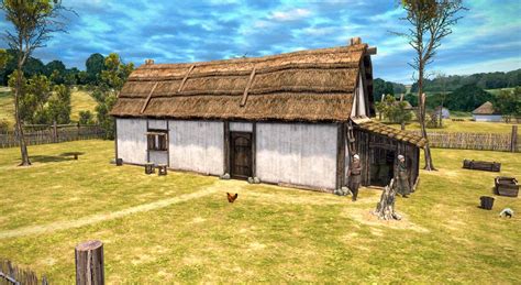 Medieval Farmhouse 3d Scene Mozaik Digital Education And Learning