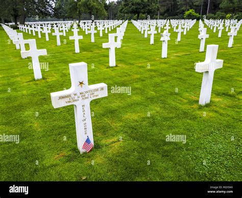 American War Cemetary Colleville Sur Mer Calvados Normandy France