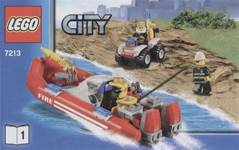 Lego Off Road Fire Truck And Fireboat Instructions City Fire