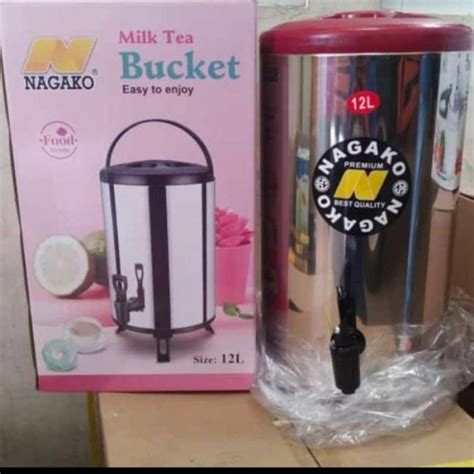 Promo Termos Dispenser Jumbo Milk Tea Bucket 12Ltr Termos Air 12Ltr