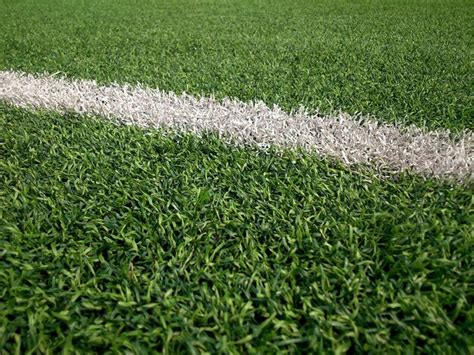 Premium Photo | High angle view of markings on soccer field