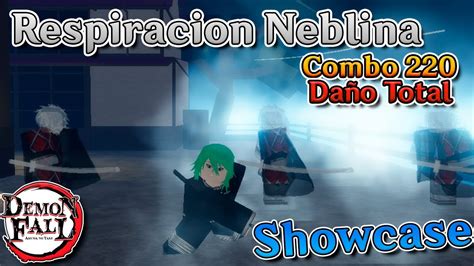 Demon Fall Showcase Respiracion De La Neblina Roblox Youtube