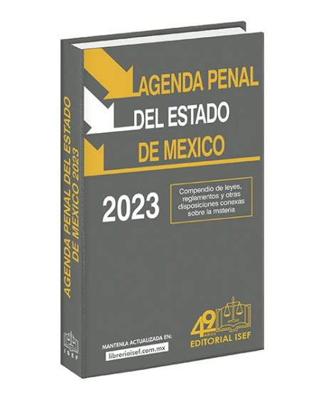 Agenda Penal Del Estado De México 2023 Editorial Cultura Aduanera