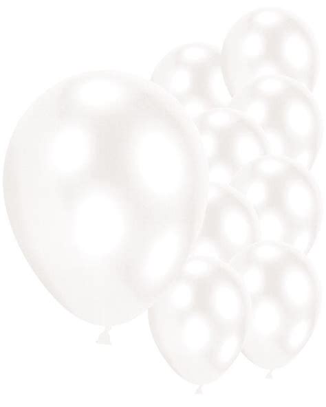 White Balloons White Decorations Inflated No Party Delights