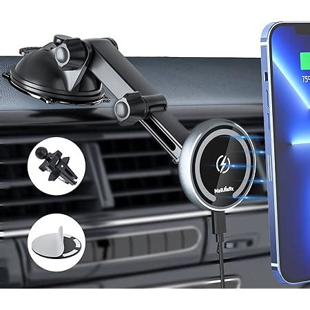 Cargador Magn Tico Inal Mbrico De Coche Para Magsafe Mount Iphone