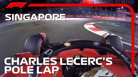 Charles Leclercs Onboard Pole Lap 2022 Singapore Grand Prix