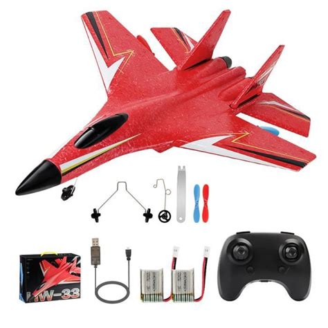 HW33 ROUGE Avion Télécommandé Su 27 G Pour Enfants Jouet En Mousse Epp