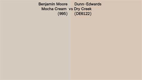 Benjamin Moore Mocha Cream 995 Vs Dunn Edwards Dry Creek DE6122