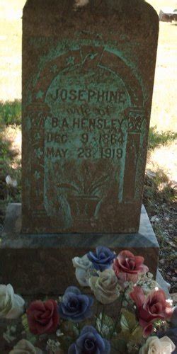 Josephine Ramsey Hensley M Morial Find A Grave