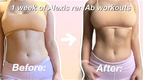 I Tried The Min Alexis Ren Ab Challenge Youtube