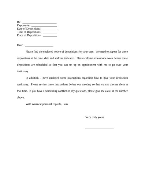 Notice Of Deposition Doc Template Pdffiller