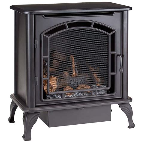 Duluth Forge 23 000 Btu Ventless Dual Fuel Gas Stove With Thermostat 170091 The Home Depot