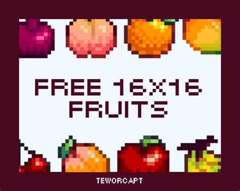 Free 16x16 Fruits Set By Tewo