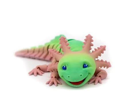 Amazon Axolotl Articulated 3D Printed Fidget Toy Design By MatMire