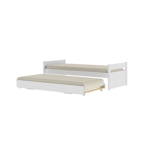 Cama Marinera Double Madera Maciza Blanco Rustico Hogar