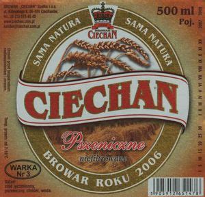 Drink Label Ciechan Premium Browar Ciechan PolandCol PL BEER 002257