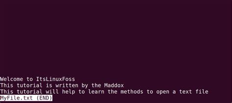 How do I Open a Text File in Linux Terminal? – Its Linux FOSS