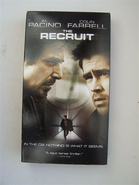 The Recruit Vhs Video Tape Al Pacino Colin Farrell Vhs Tapes