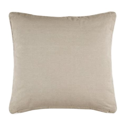 Coussin Carr Coton Cm Yacht Gris D Co Textile Eminza