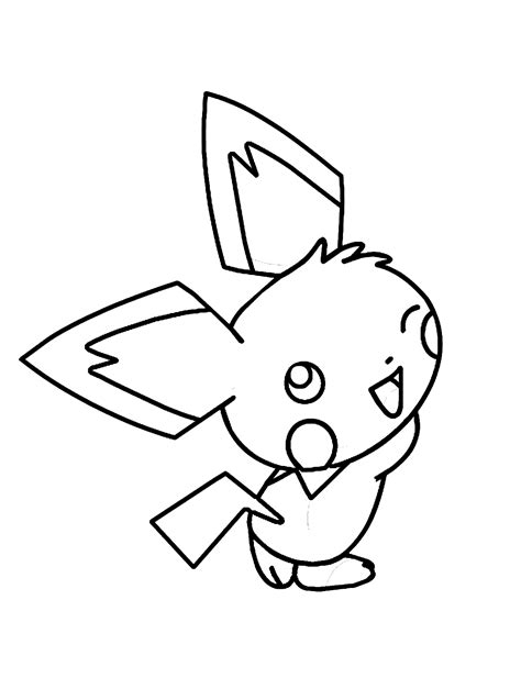 Pichu Coloring Pages Free Online For Kids!