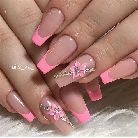 52 Luxury Coffin French Tip Nail Designs Style Vp