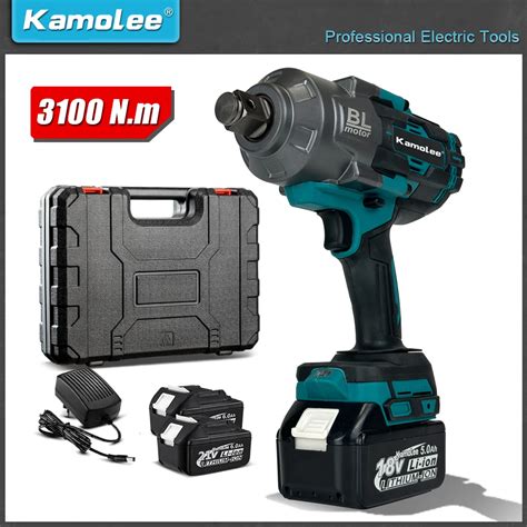 Kamolee 3100N M High Torque Brushless Electric Impact Wrench 3 4 Inch