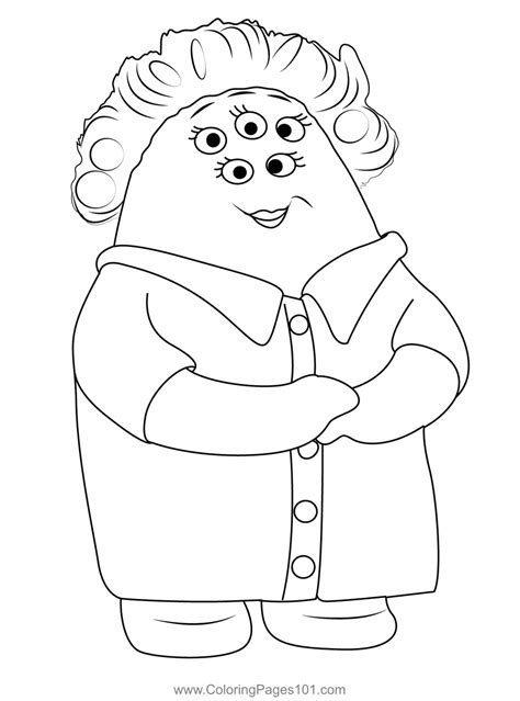 Ms.squibbles Coloring Page for Kids - Free Monsters University Printable Coloring Pages Online ...