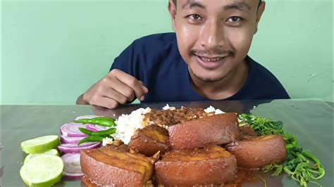 Spicy Pork Belly🐖🐖🐖 With Fresh Pumpkin Leaves 🌿🌿 Youtube