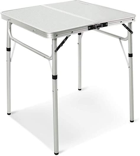 Redcamp Small Square Folding Table 2 Foot Portable Aluminum Camping