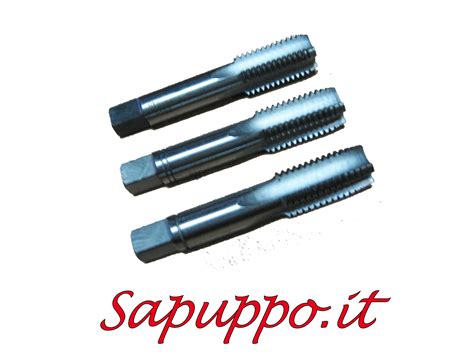 Set Pezzi Maschi Hss Sinistri Passo Metrico Grosso Sapuppo It